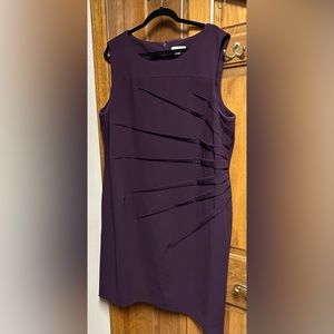 Sleeveless Purple Calvin Klein Dress, Size 22